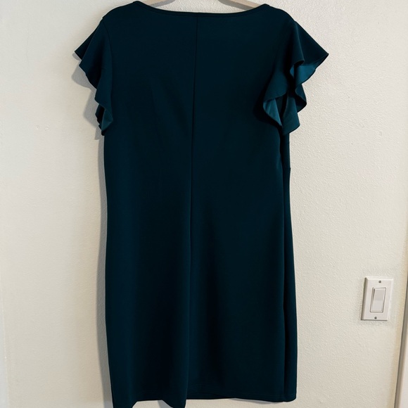 SHEIN Teal Green Ruffled Midi Dress Size 1X Never Worn NWOT - Picture 6 of 8